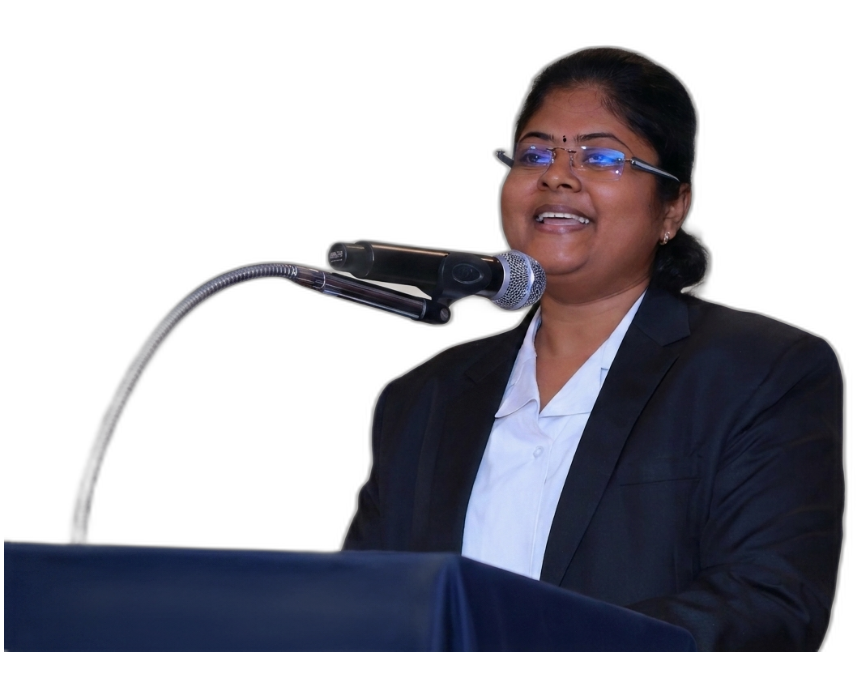 Nithya presenting live AI tools